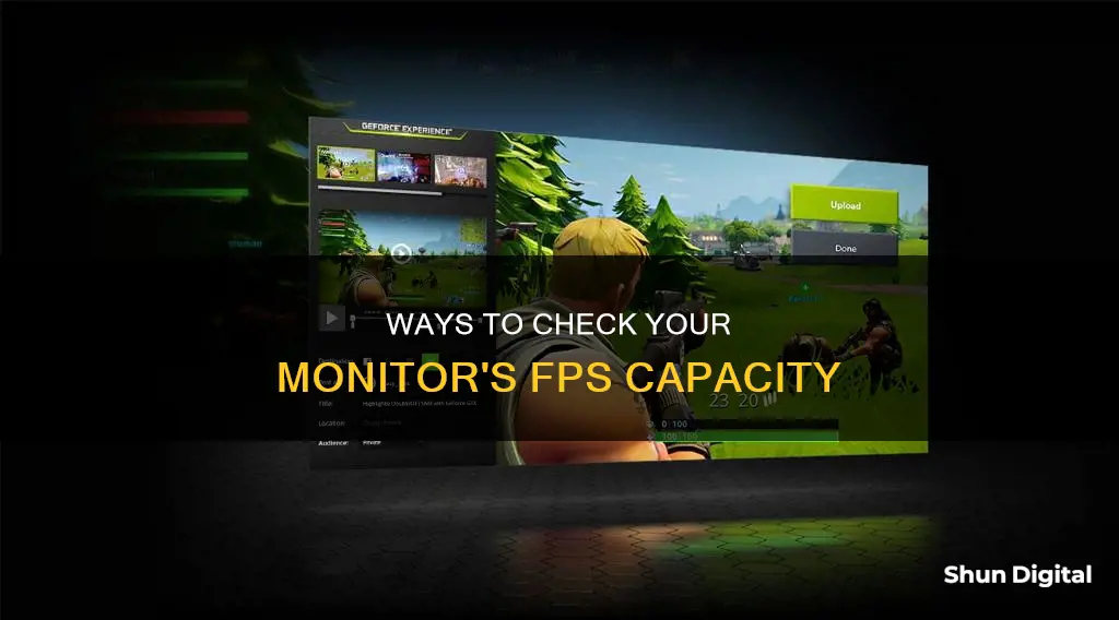 how to tell a monitors fps capacity