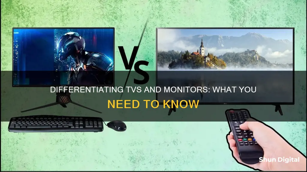 how to tell between tv and monitor