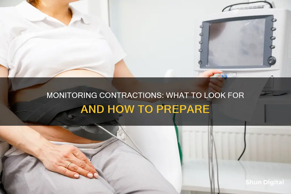 how to tell contractions on monitor