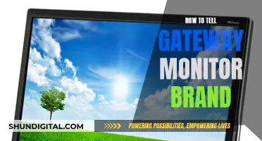 Gateway Monitor Brand: How to Identify Your Model