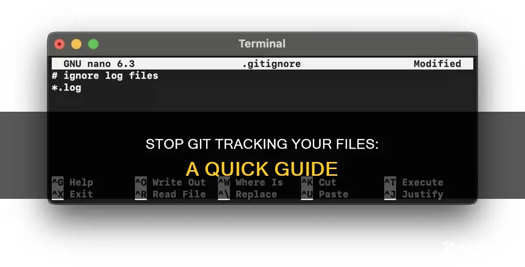 how to tell git not to monitor file