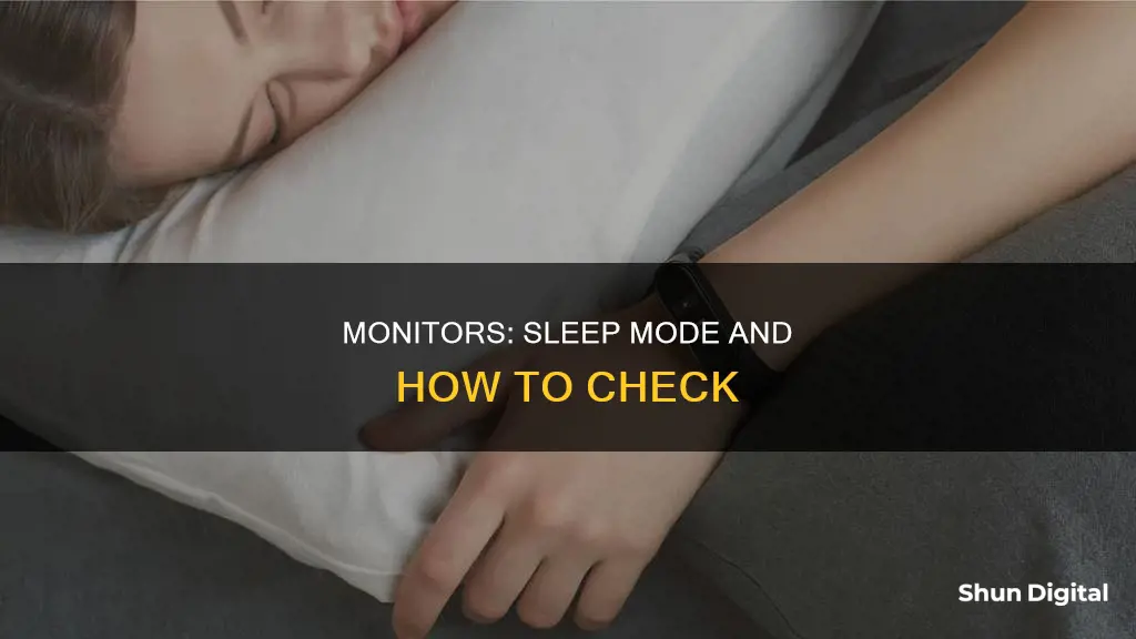 how to tell how long before monitor goes to sleep