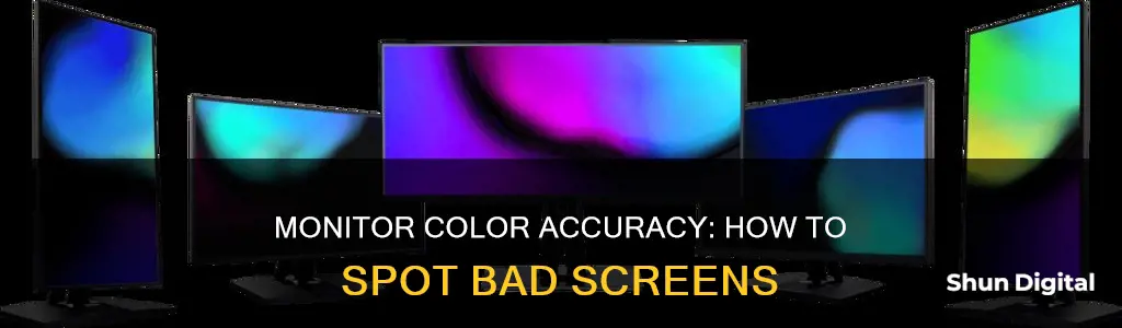 how to tell if a monitor color is bad