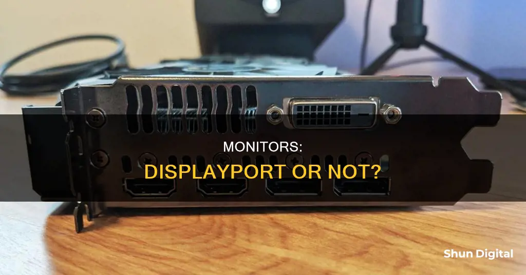 how to tell if a monitor has a displayprt