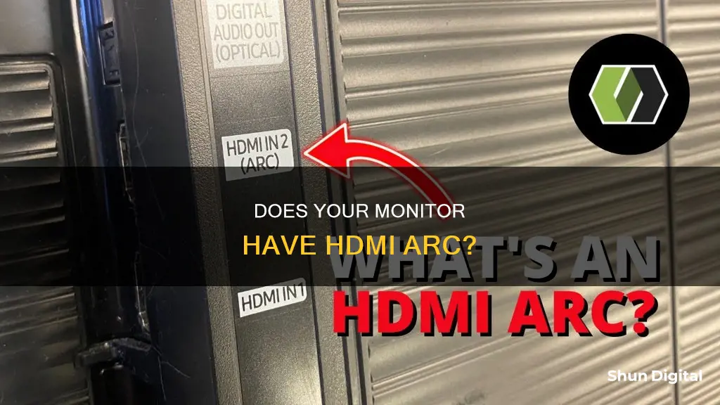 how to tell if a monitor has hdmi arc