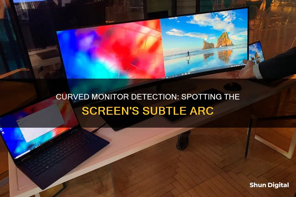 how to tell if a monitor is curvbed