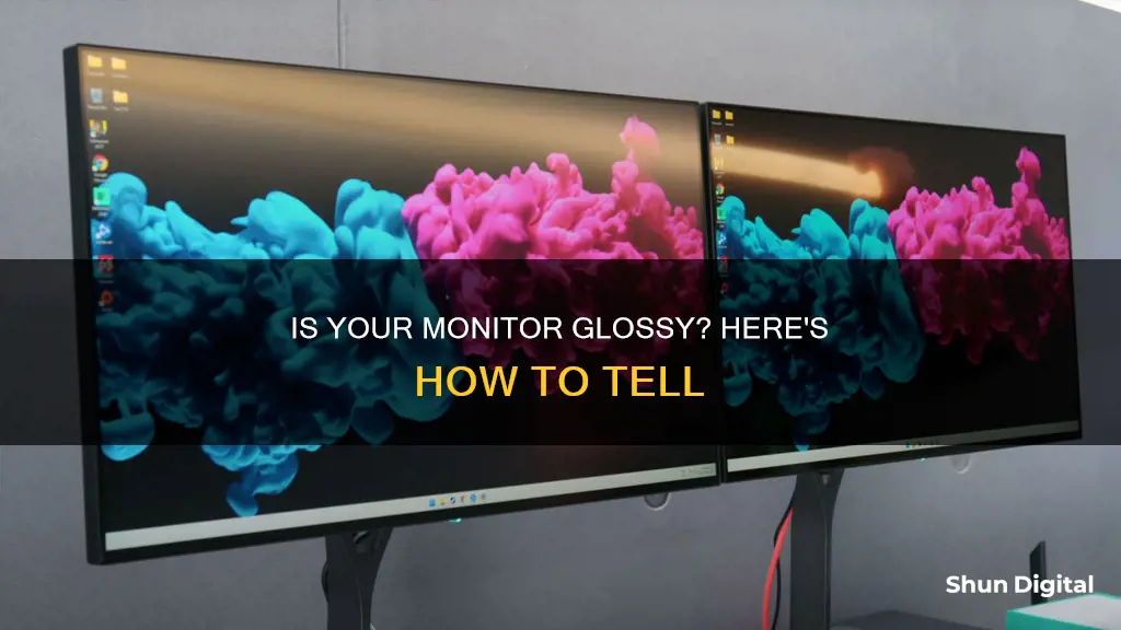 how to tell if a monitor is glossu