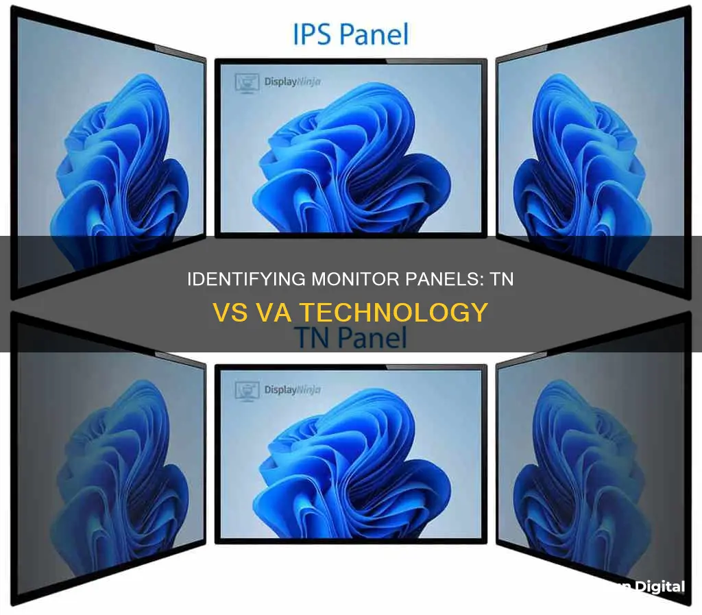 how to tell if a monitor is tn or va