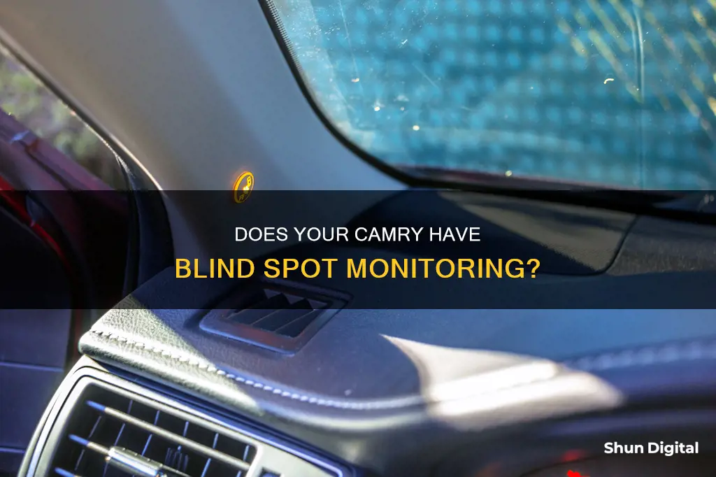 how to tell if camry has blind spot monitoring