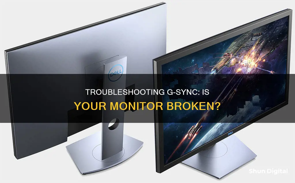 how to tell if g sync monitor is broken