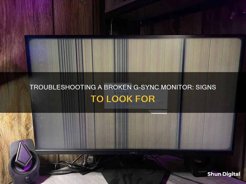 how to tell if gsync monitor broke