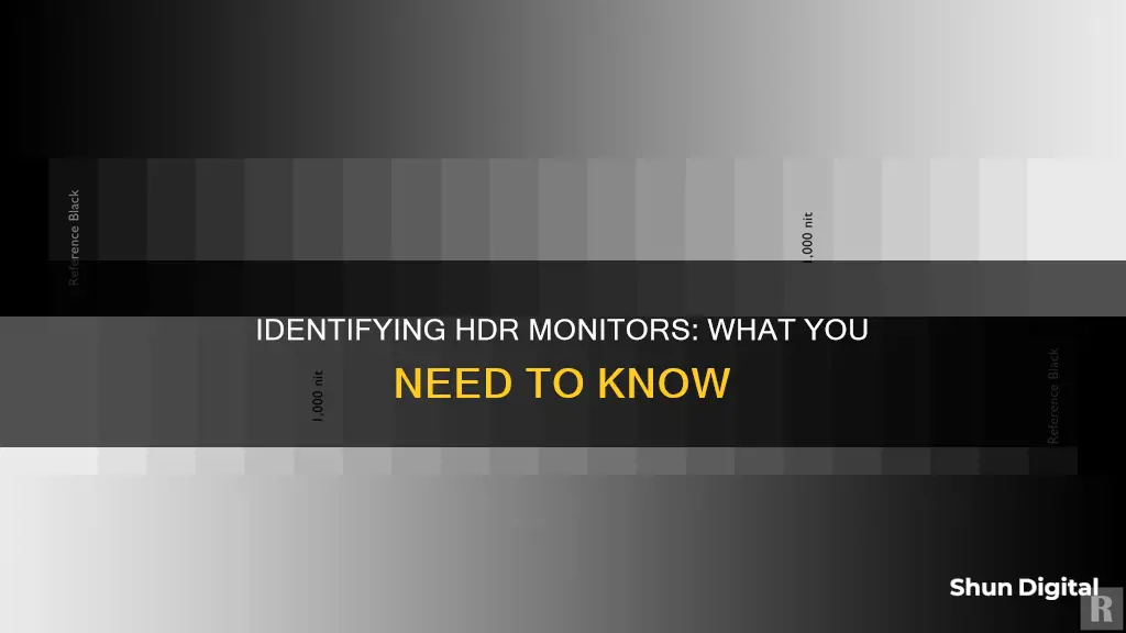 how to tell if i have an hdr monitor