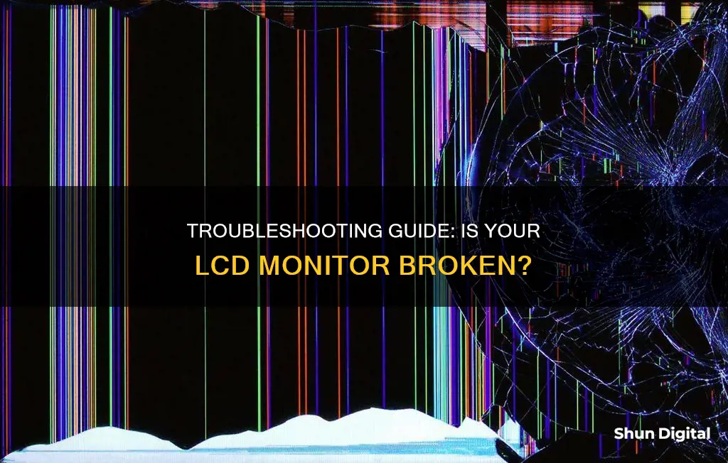 how to tell if lcd broken monitor