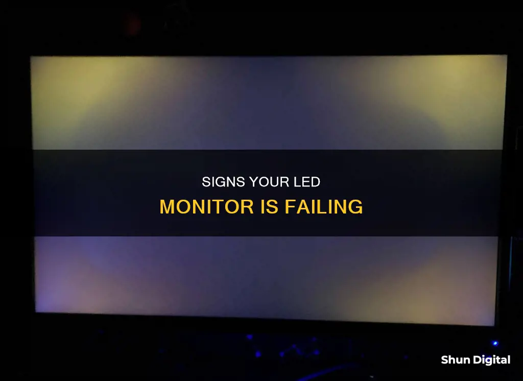 how to tell if led monitor is dying