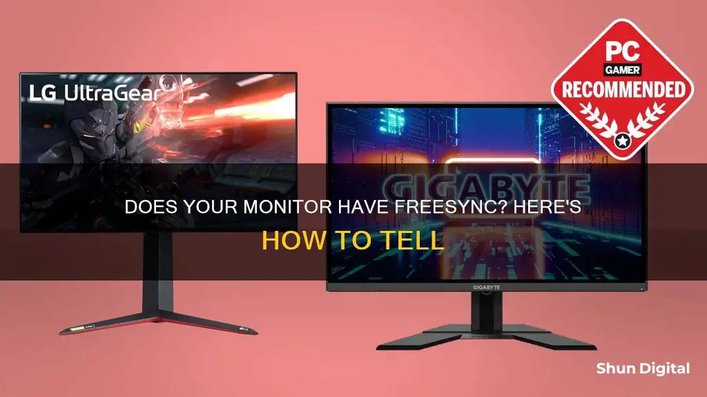 how to tell if monitor has freesync