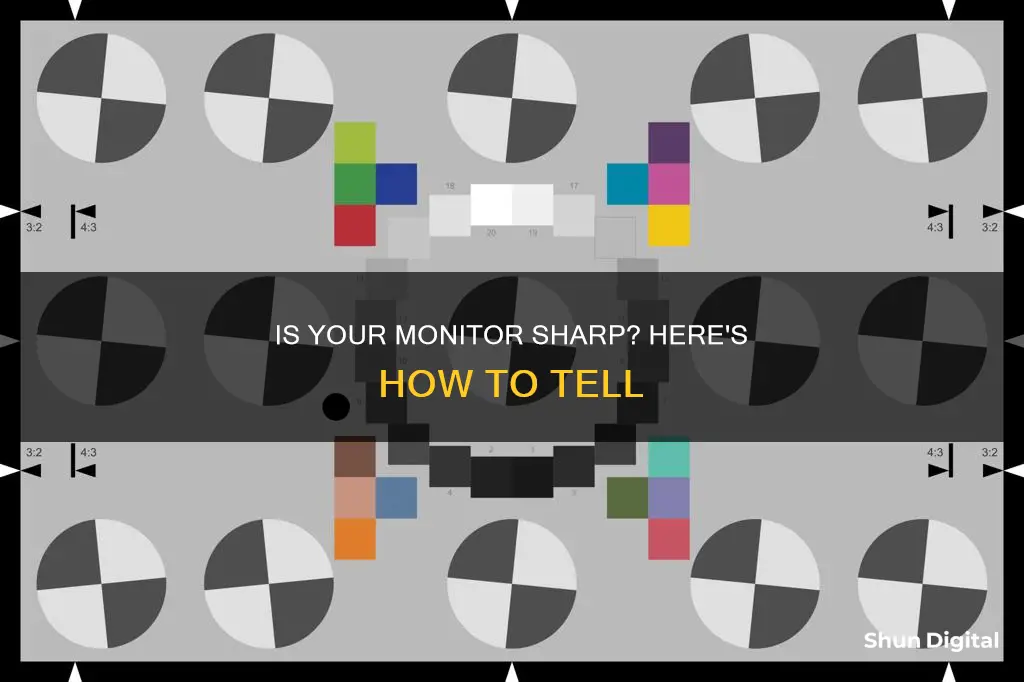 how to tell if monitor is sharp