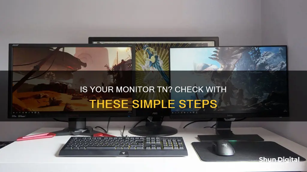 how to tell if my monitor is tn