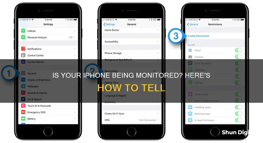 how to tell if someone is monitoring your internet iphone