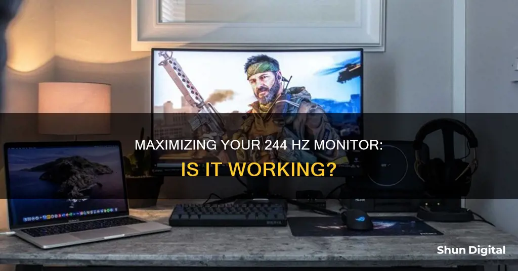 how to tell if your 244 hz monitor is workingf