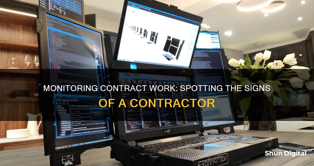 how to tell if your contracting on a monitor