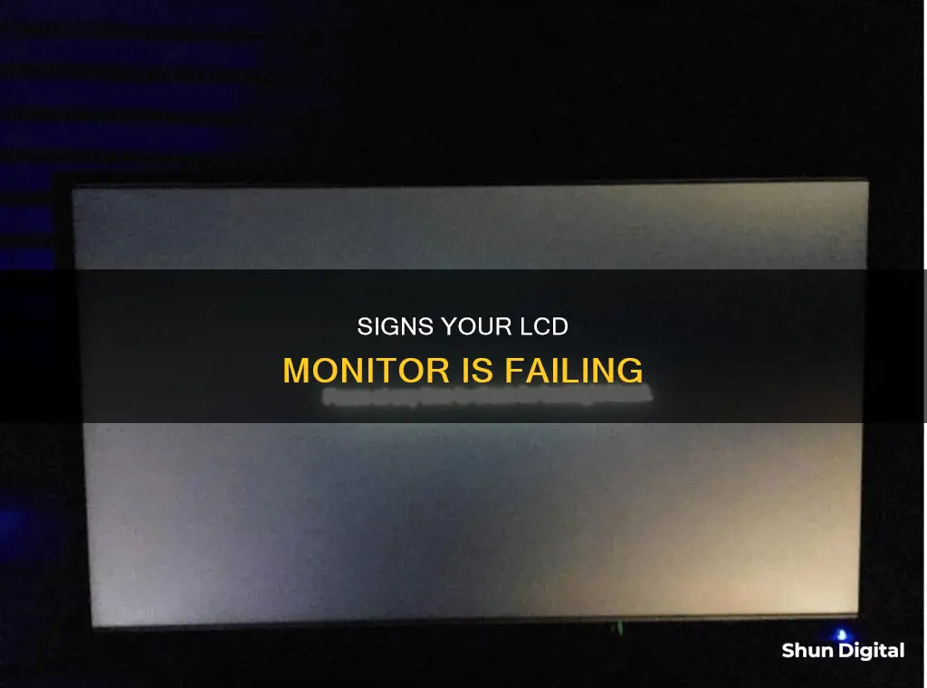 how to tell if your lcd monitor is going bad