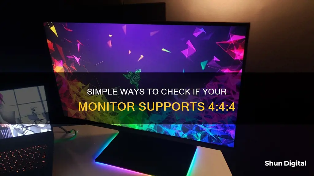 how to tell if your monitor is 4 4 4