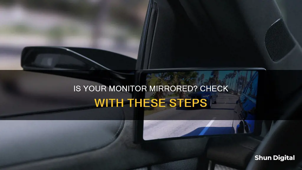 how to tell if your monitor is being mirrored