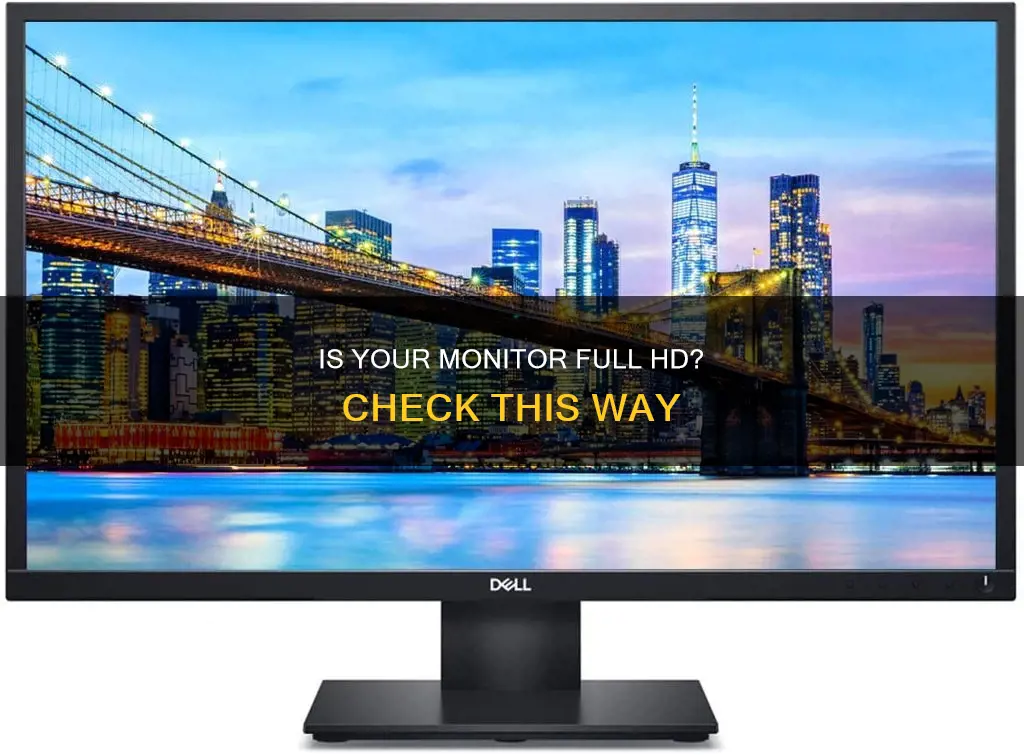 how to tell if your monitor is full hd