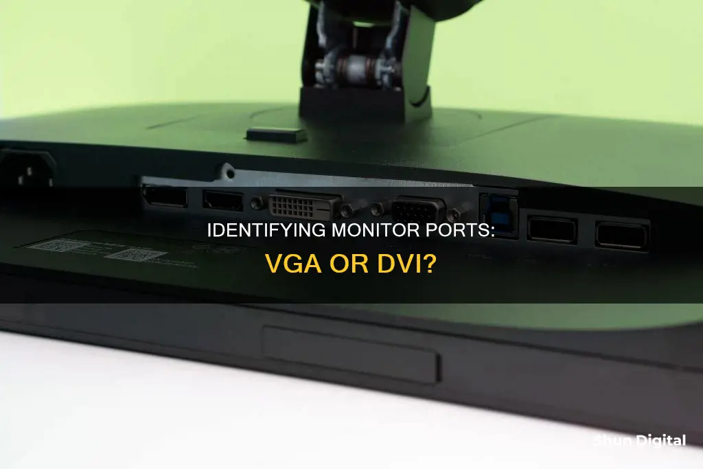 how to tell if your monitor is vga or dvi