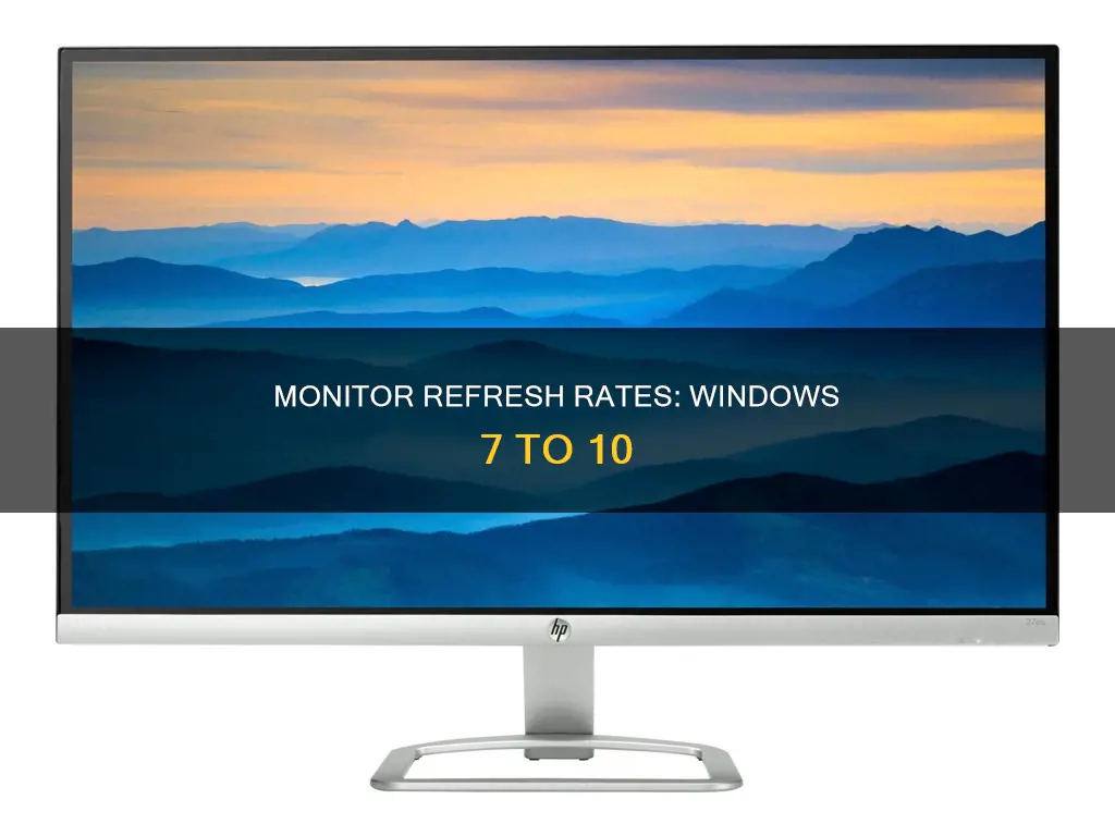 how to tell monitor hz windiows 7