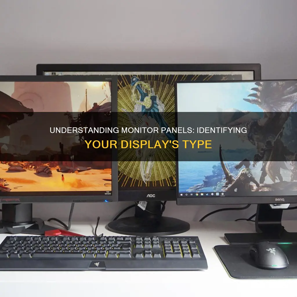 how to tell the panel type of your monitor