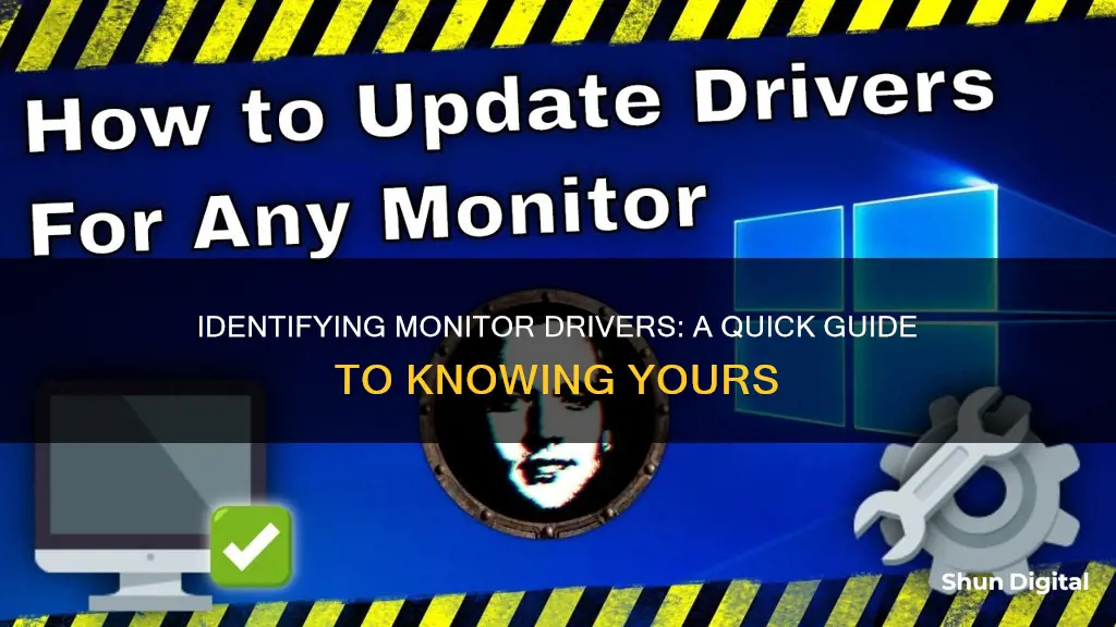 how to tell what monitor driver i have