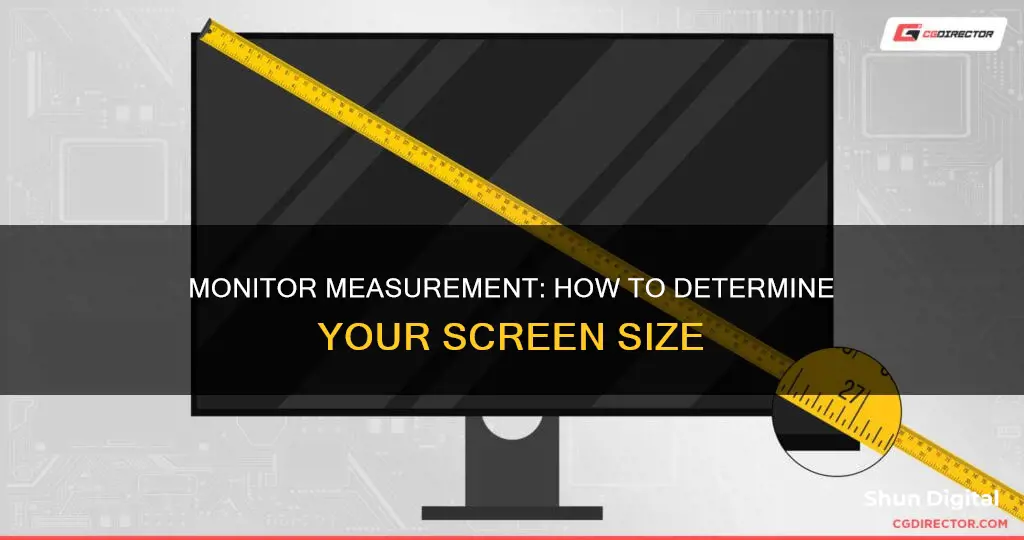 how to tell what size monitor i have