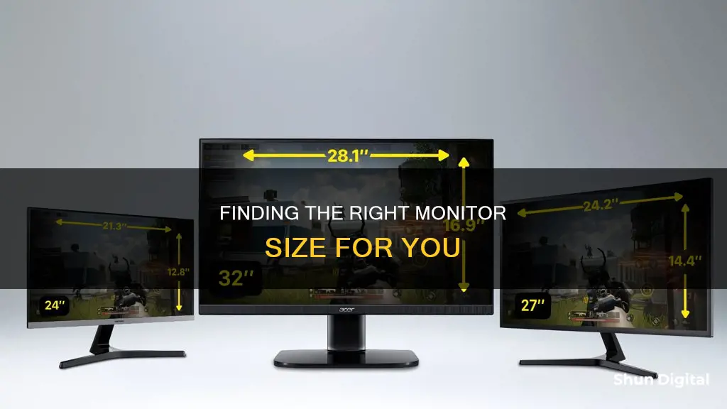 how to tell what size my monitors are