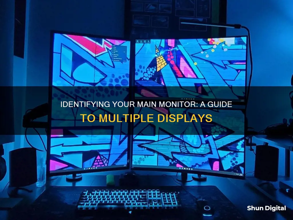 how to tell which monitors my main monitor