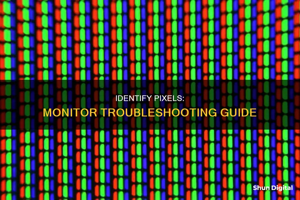 how to tell which pixel is which on my monitors