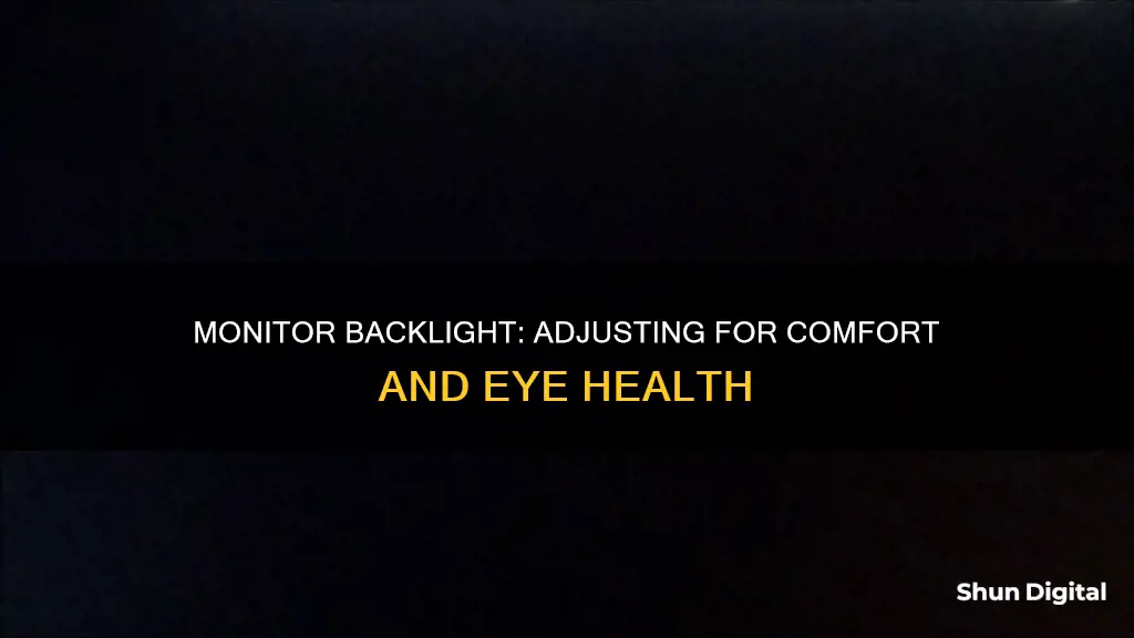 how to tell your monitors back light