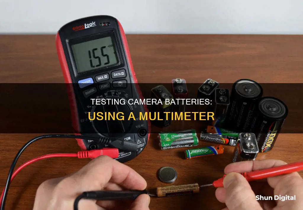 how to test a camera battery with a multimeter