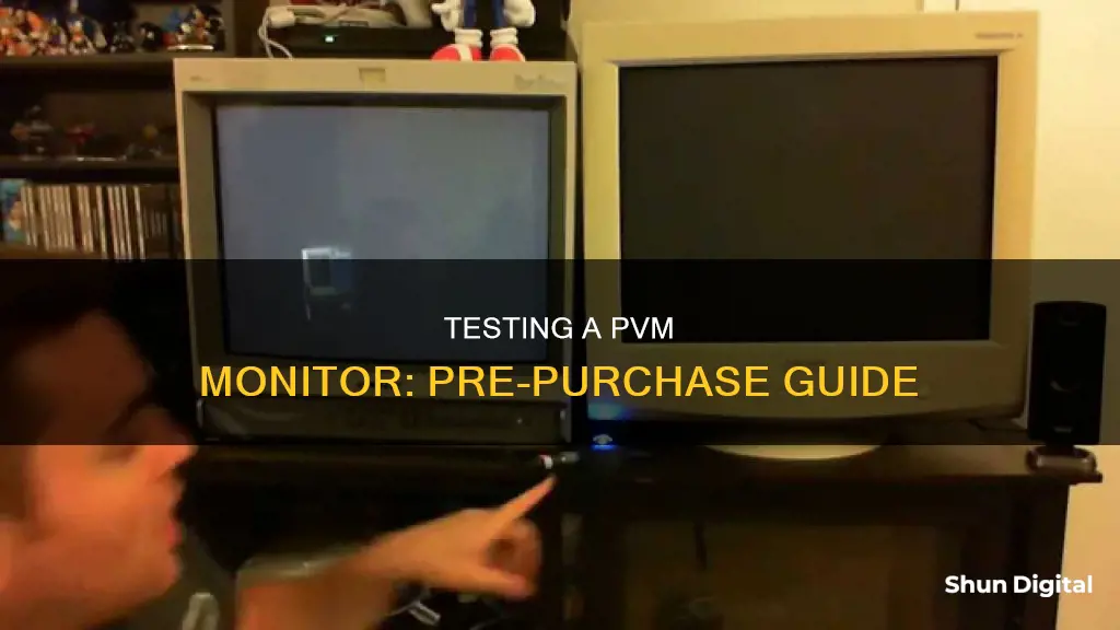 how to test a pvm monitor before buying