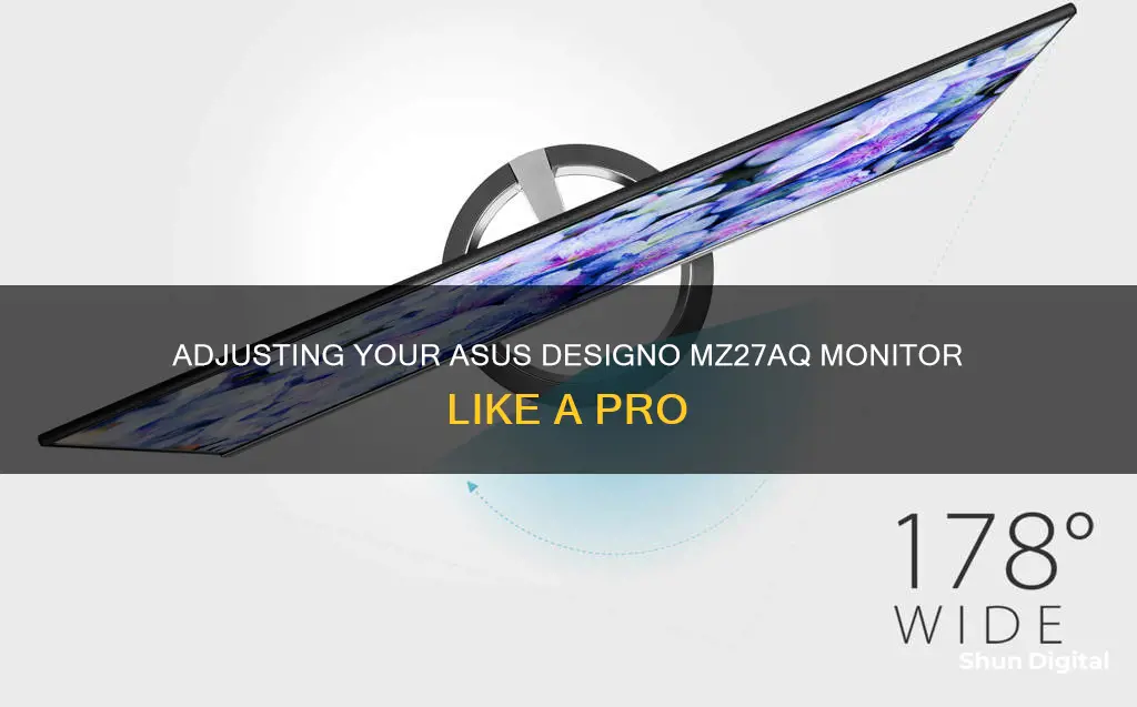 how to tilt the asus designo mz27aq monitor