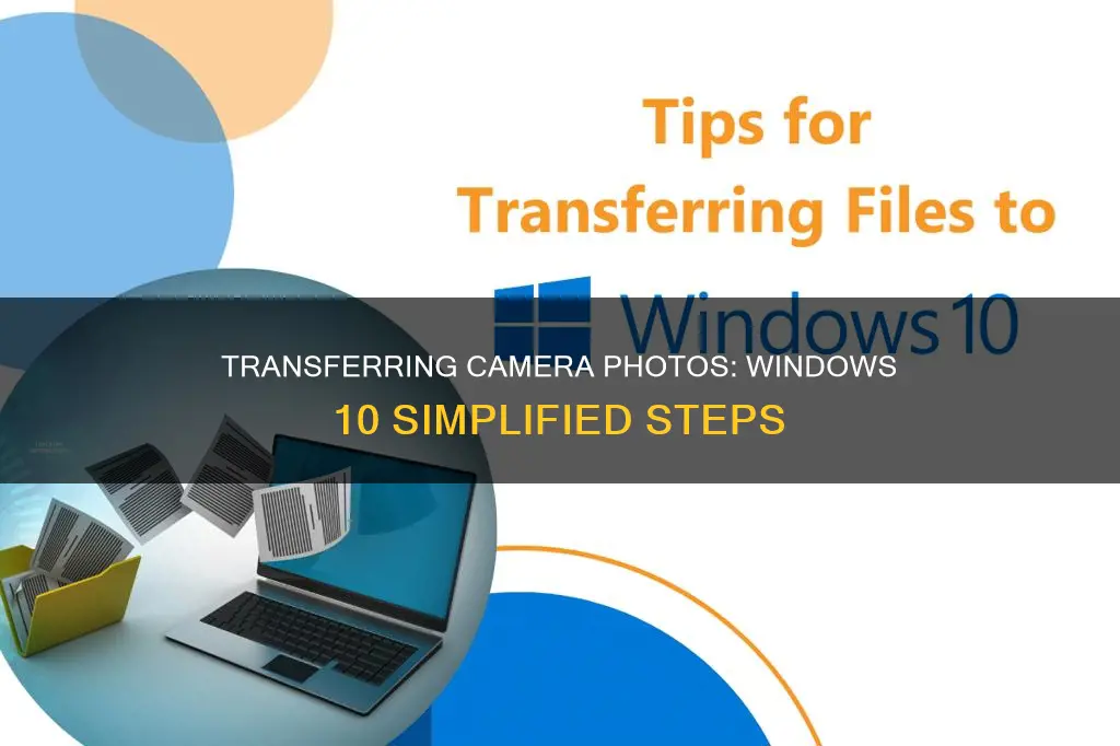 how to transfer camera pics to computer via windows 10