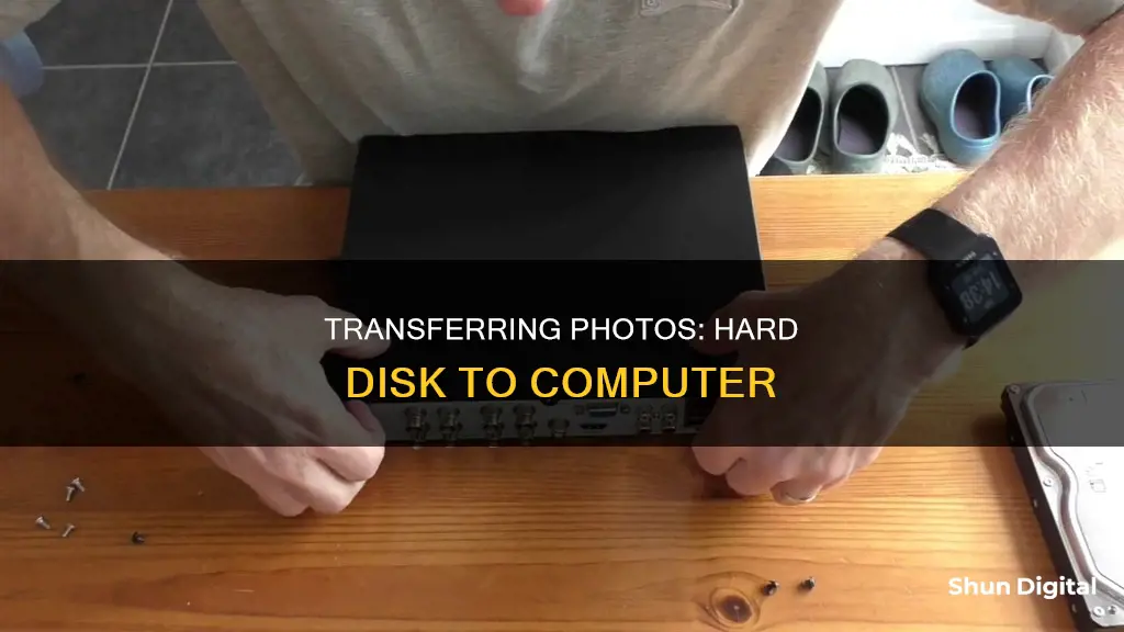 how to transfer data from hard disk camera to computer