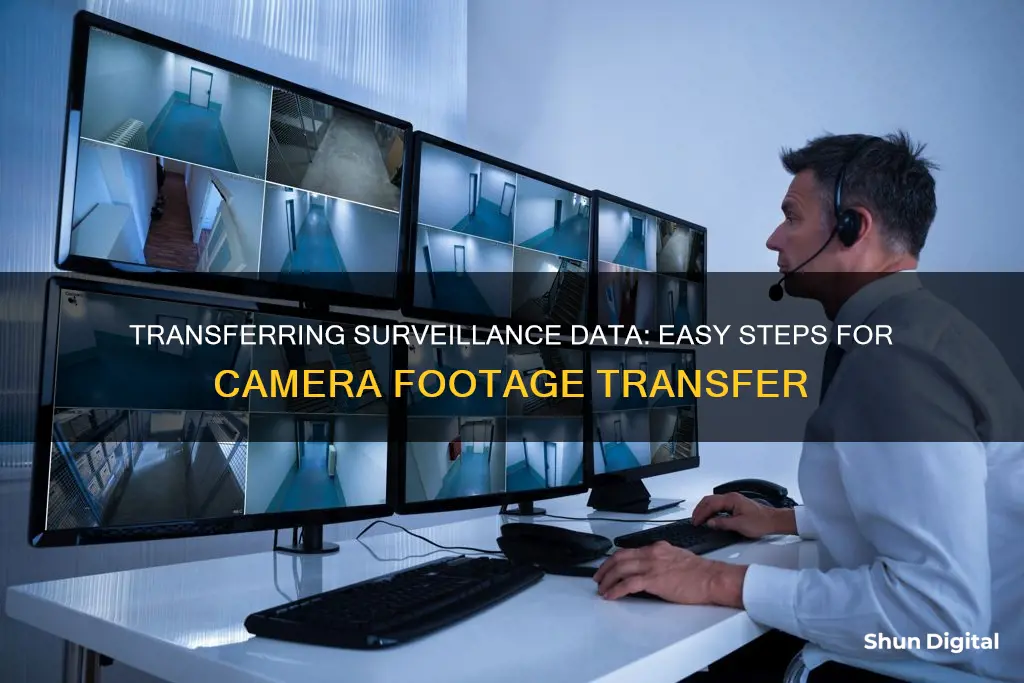 how to transfer data from surveillence camera deck