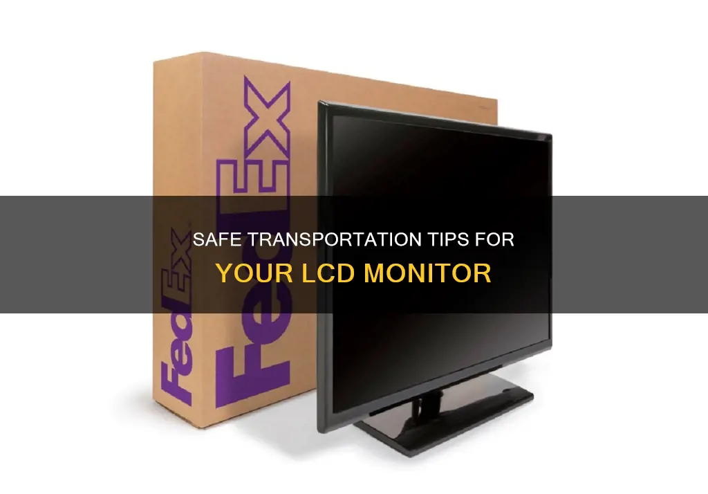 how to transport lcd monitor