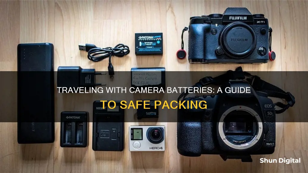 how to travel with camera batteries