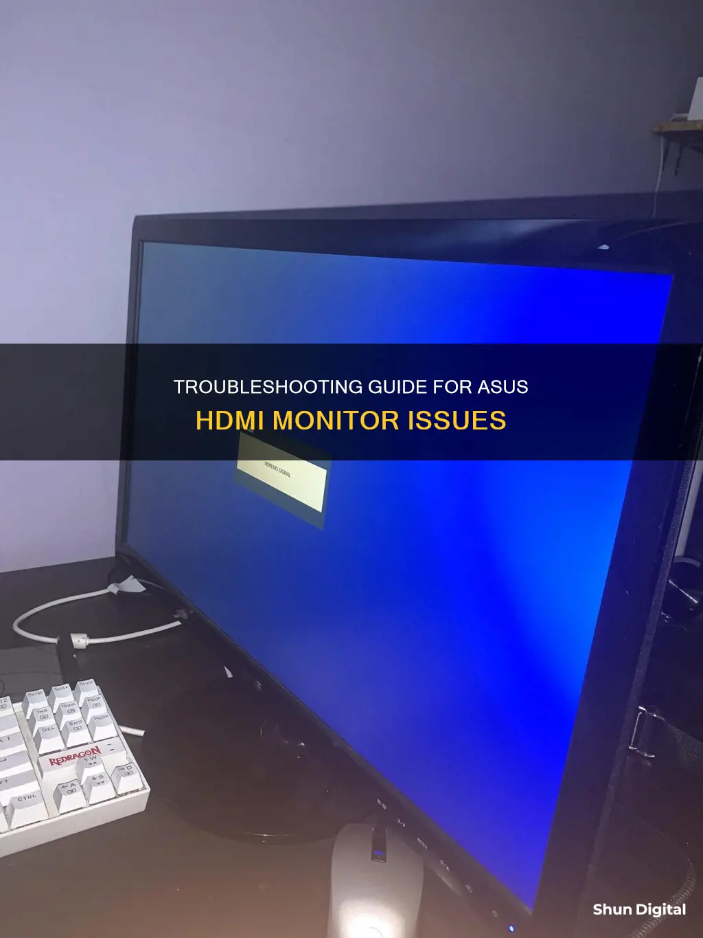 how to troubleshoot asus hdmi monitor