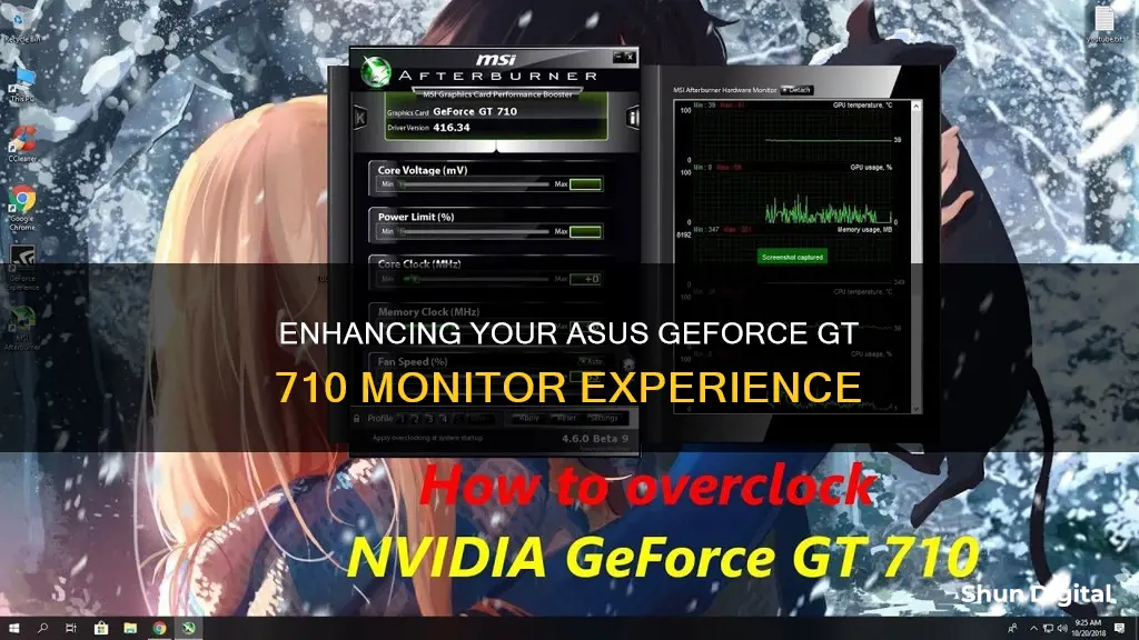 how to tweak asus geforce gt 710 monitors