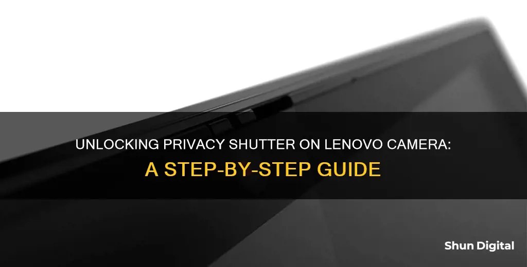 how to unlock privacy shutter on lenovo computer cameras