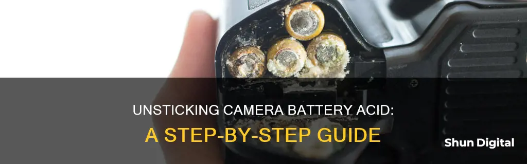 how to unstick battery acid corrosion camera