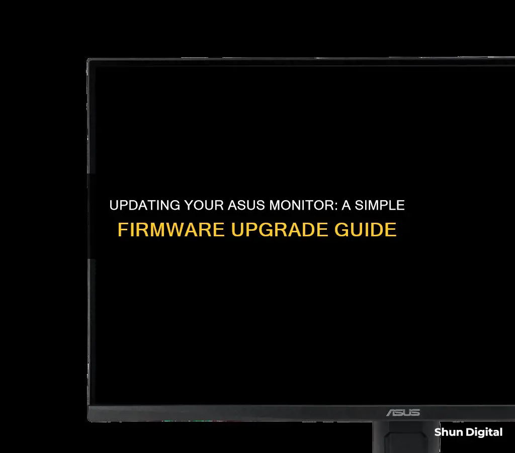 how to update asus monitor firmware